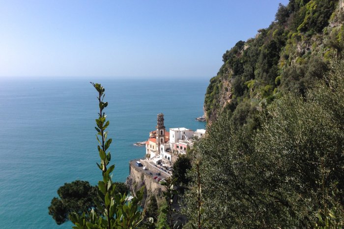 Randonnée vers Amalfi, Italie