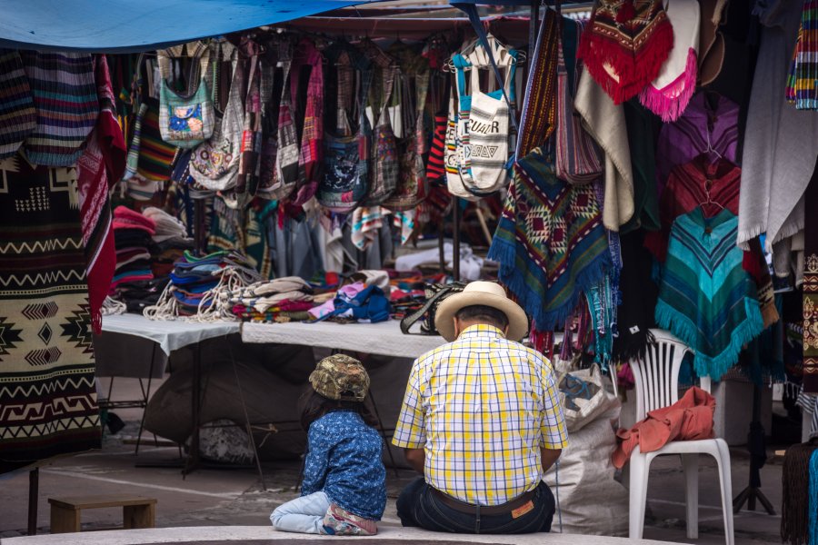 Marché d'artisanat d'Otavalo, Équateur