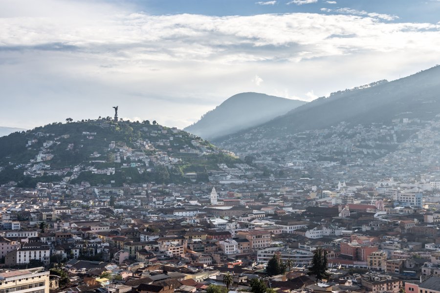 Le Panecillo à Quito, Equateur