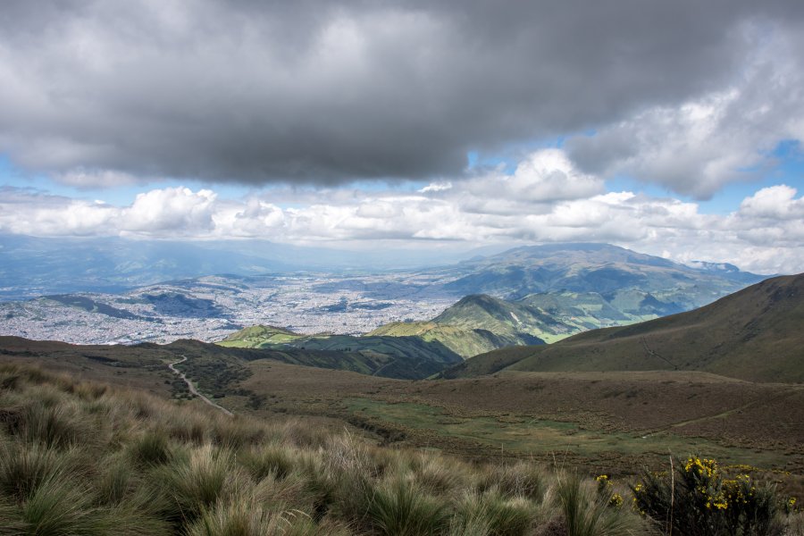 Vue aérienne de Quito, Equateur