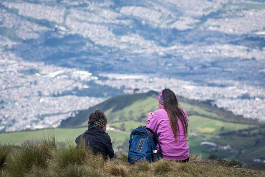 Vue aérienne de Quito, Equateur