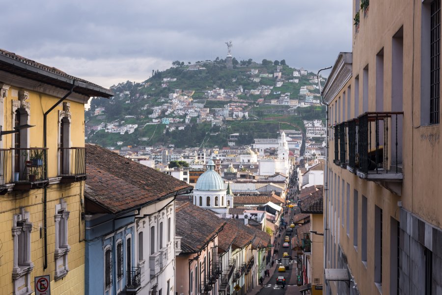 Vue sur Quito et le Panecillo