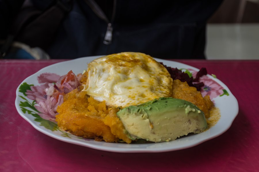 Papas con huevo, cuisine équatorienne