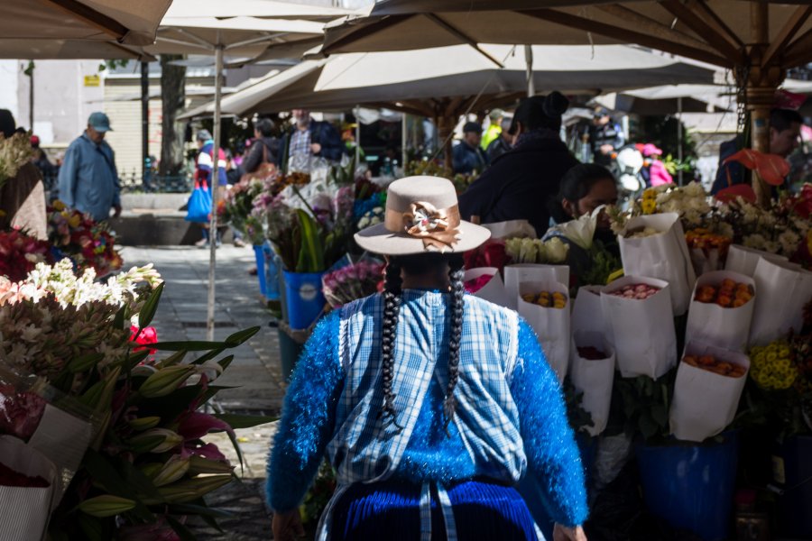 Marché aux fleurs de Cuenca, Équateur