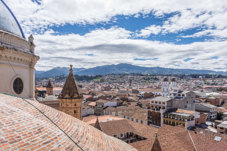 Vue sur Cuenca depuis le toit de la cathédrale