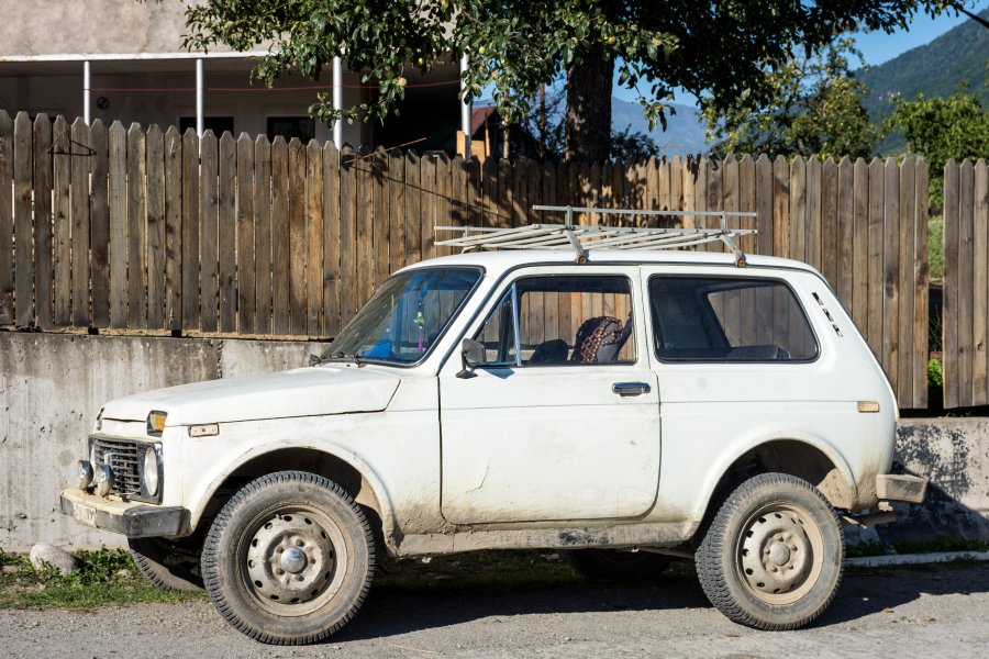 Vieille voiture géorgienne