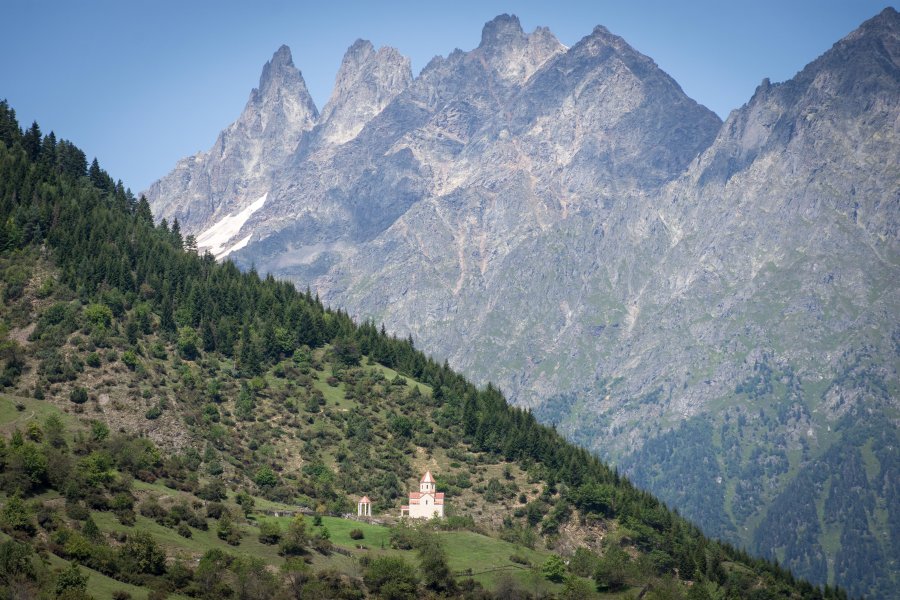 Montagnes de Mestia, Svanétie, Géorgie