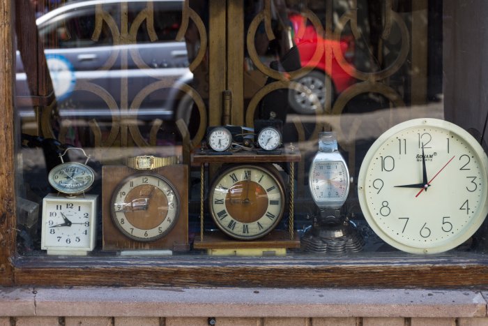 Vieilles horloges à Koutaïssi, Géorgie