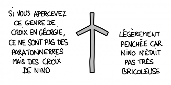 Dessin : la croix de Nino