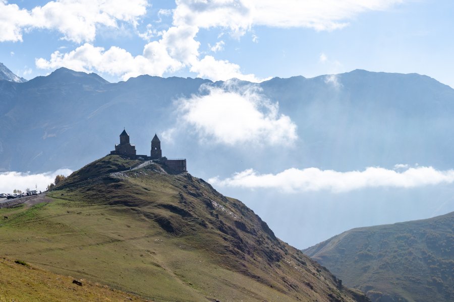 Église Tsminda Sameba, Kazbegi, Géorgie