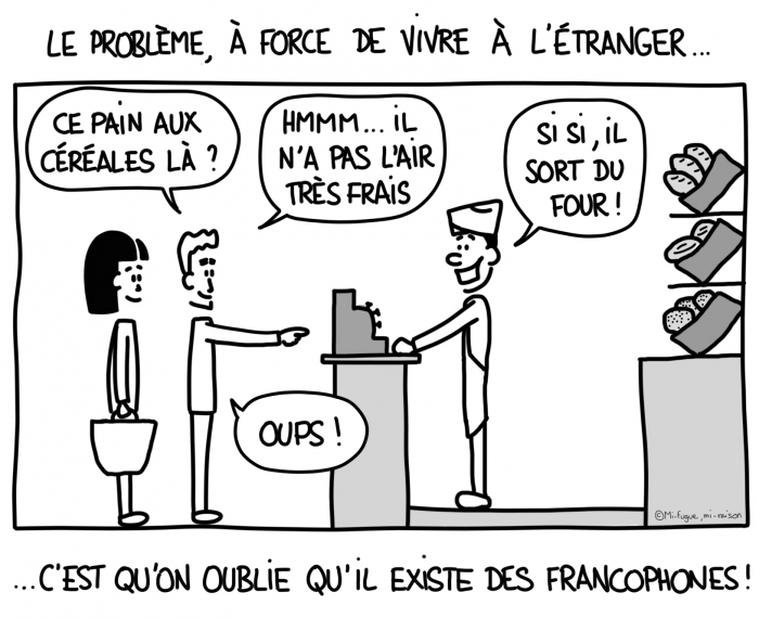 Dessin : Ah... quelle belle surprise, vous parlez français !