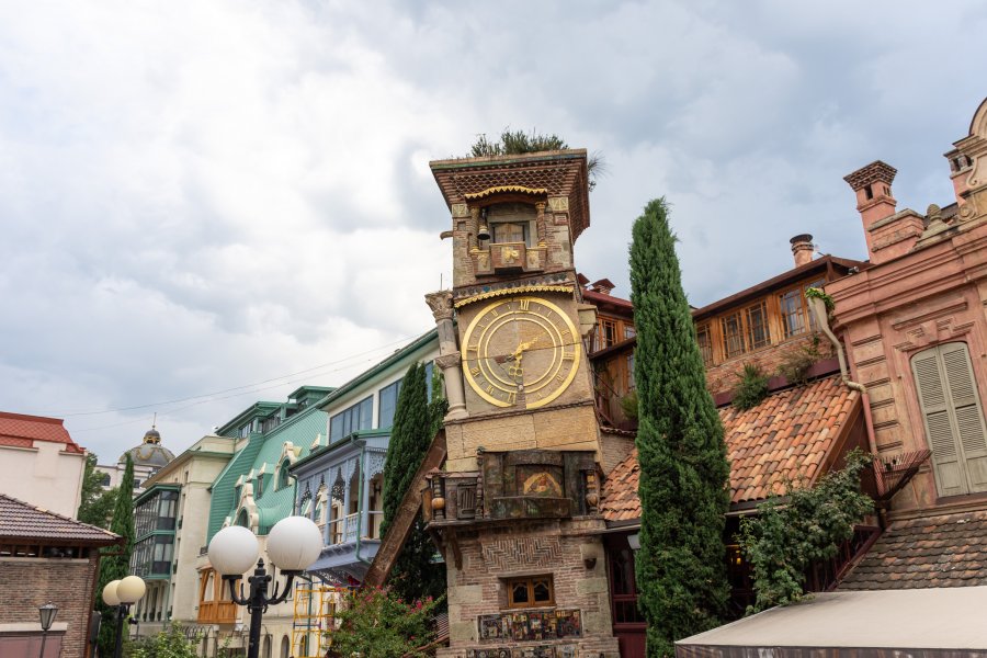 Vieille horloge de Tbilissi, Géorgie