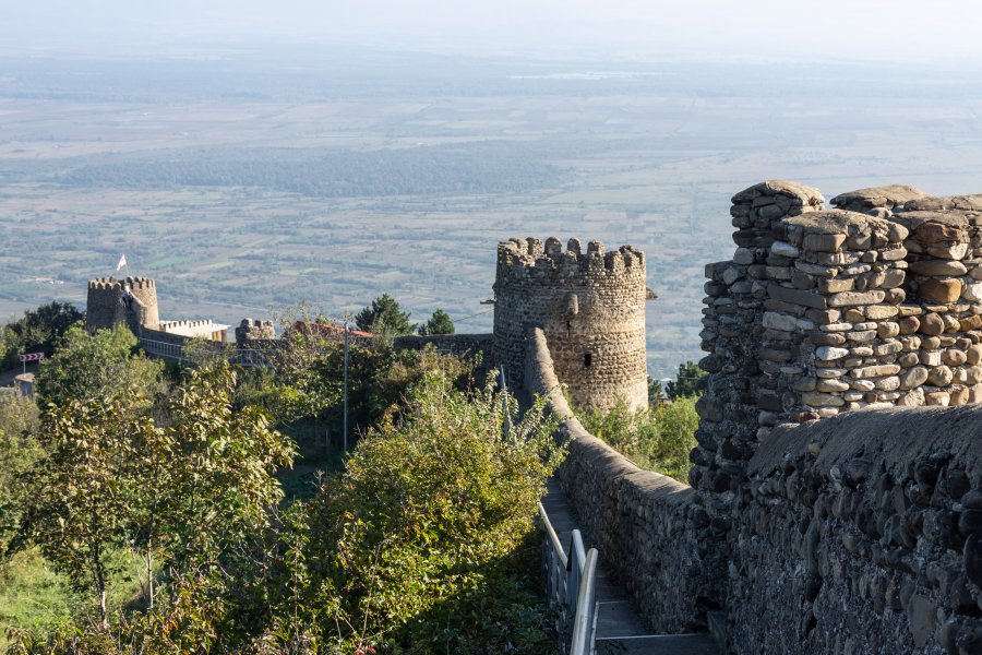 Promenade sur les remparts de Signagi, Géorgie