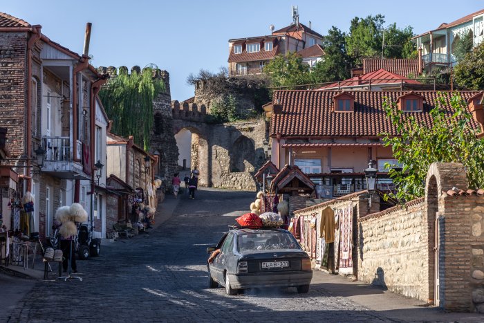 Rue de Sighnaghi, Khakhétie, Géorgie