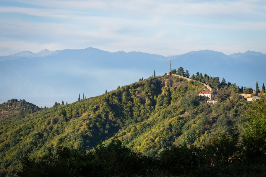 Sighnaghi : paysage de Khakhétie, Géorgie