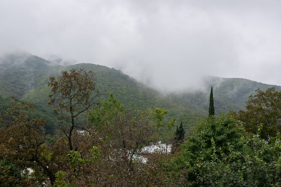 Sighnaghi sous les nuages, Khakhétie, Géorgie