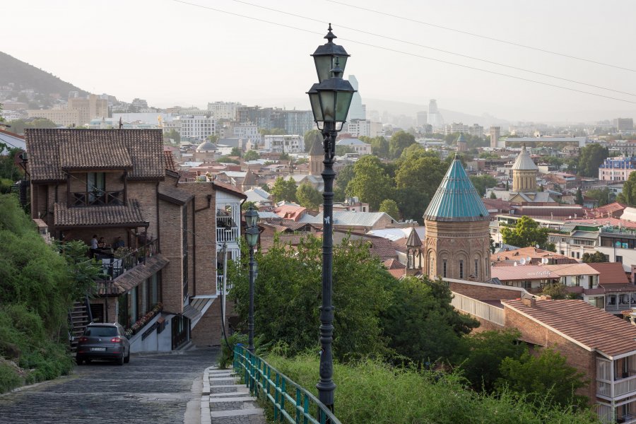 Tbilissi depuis la forteresse de Narikala, Géorgie