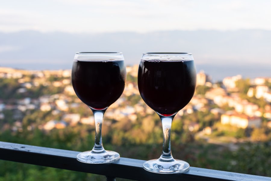 Vin géorgien à Sighnaghi, Khakhétie