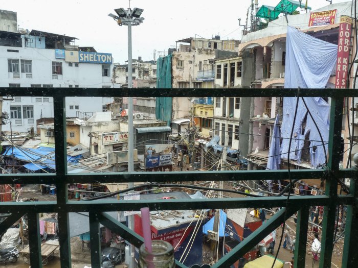 Le quartier d'Old Delhi tout cassé