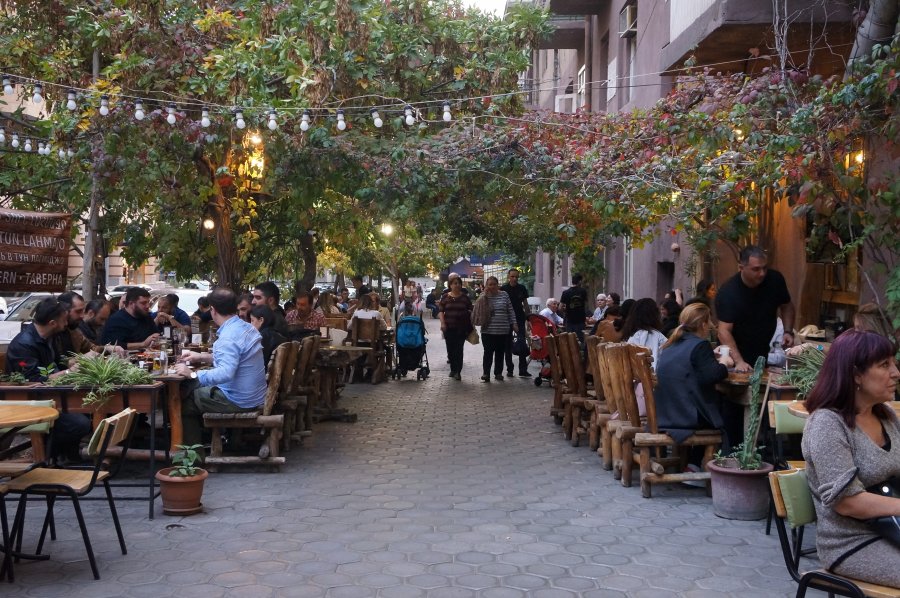 Restaurants avec terrasses à Erevan, Arménie