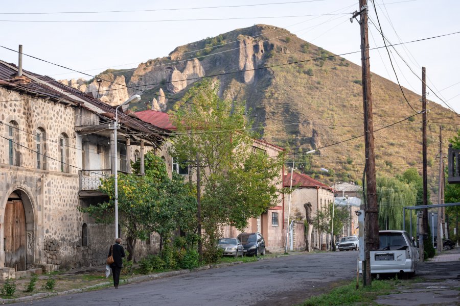 Ville de Goris en Arménie