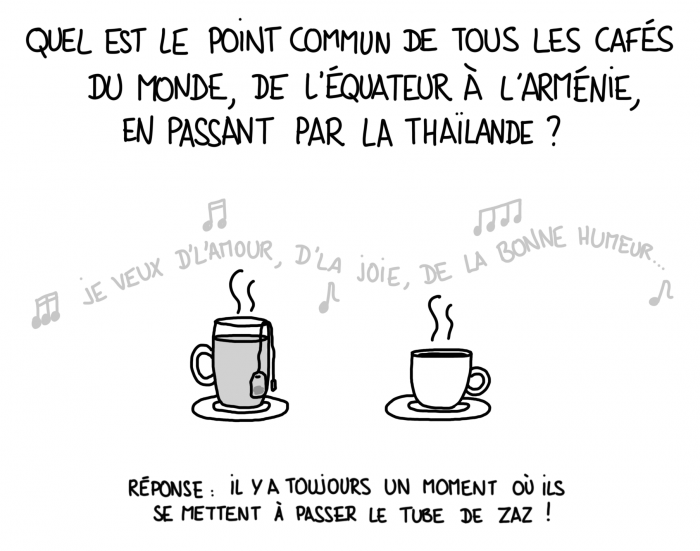 Dessin du lundi : Zaz je veux dans tous les cafés du monde