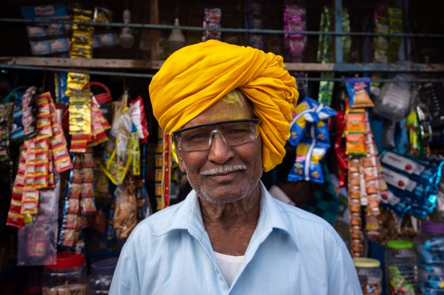 Habitant de Badami, Inde