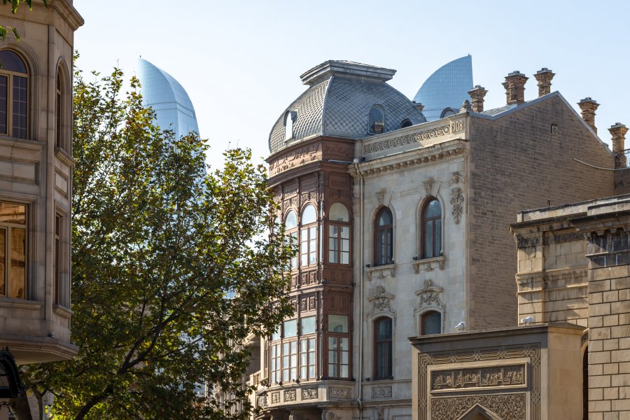 Architecture de la vieille ville de Bakou