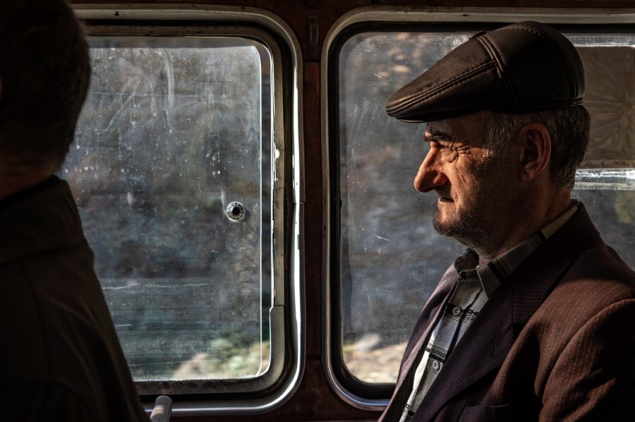 Bus à Alaverdi, Arménie