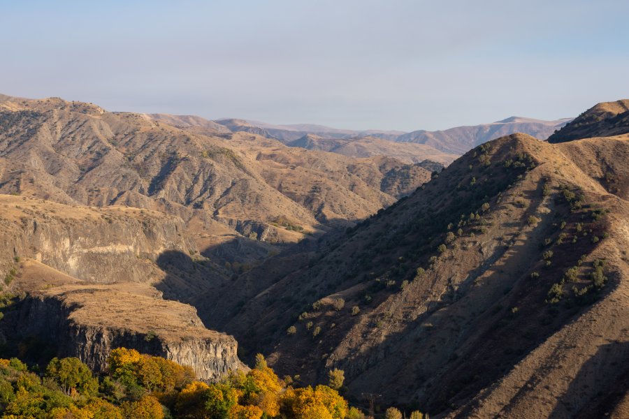 Paysages de montagne à Garni, Arménie