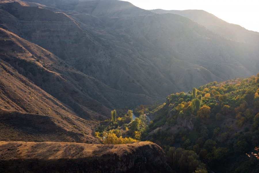 Paysages de montagne à Garni, Arménie