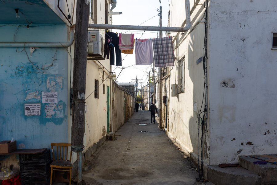 Ruelle du vieux Bakou en Azerbaïdjan