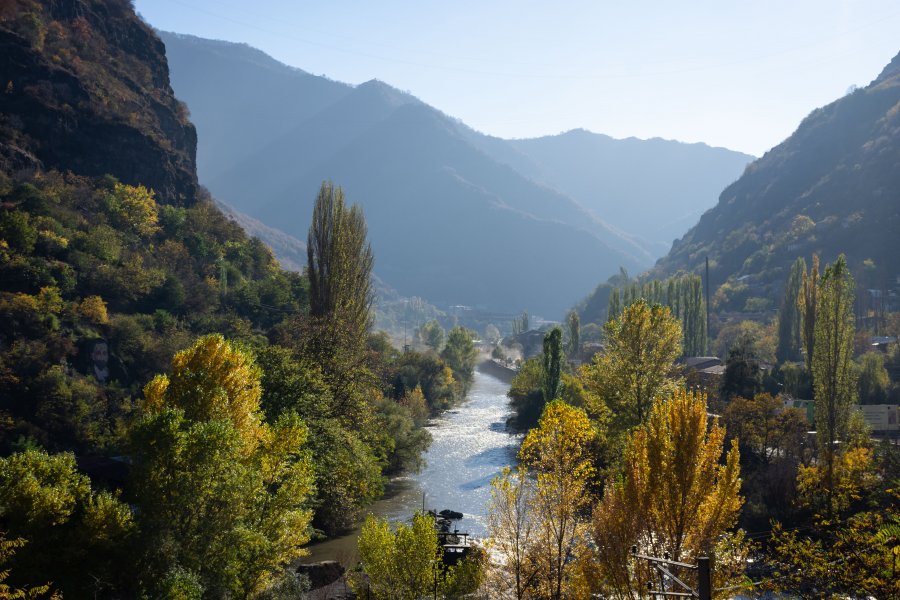 Paysages autour d'Alaverdi en Arménie