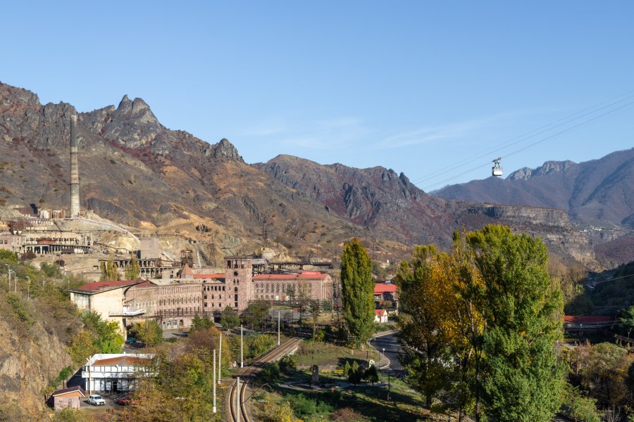 Ville d'Alaverdi au nord de l'Arménie