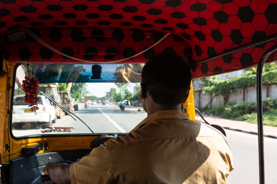 Rickshaw à Trivandrum, Kerala