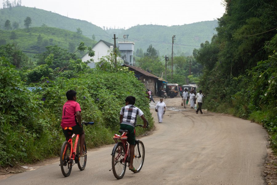 Village de Munnar, Kerala, Inde