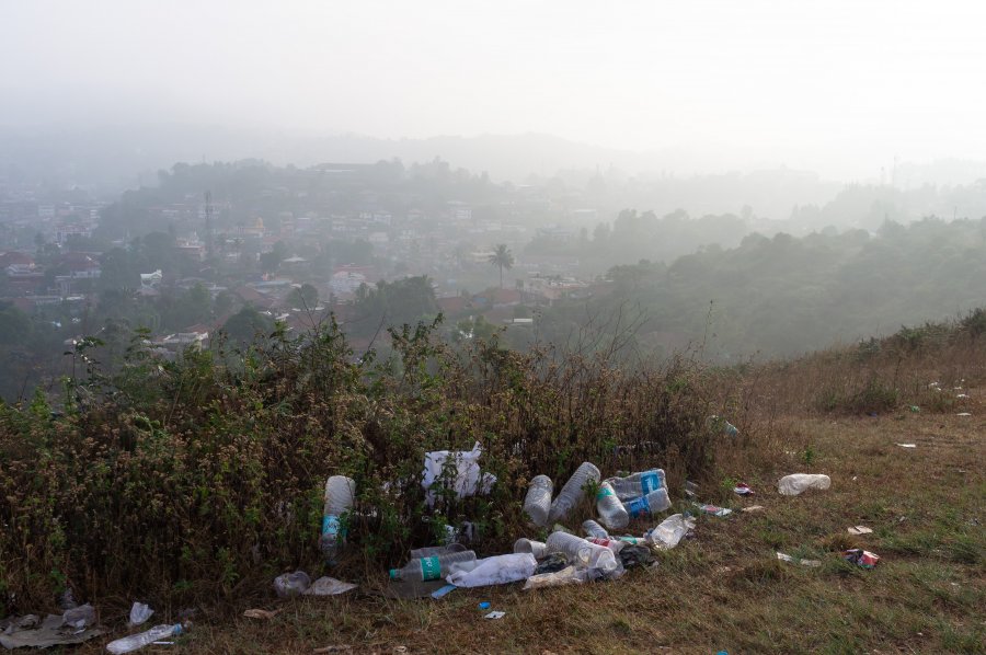 Déchets à Madikeri, Coorg, Karnataka