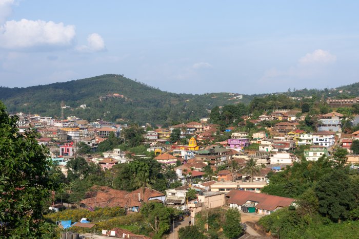 Ville de Madikeri à Coorg en Inde