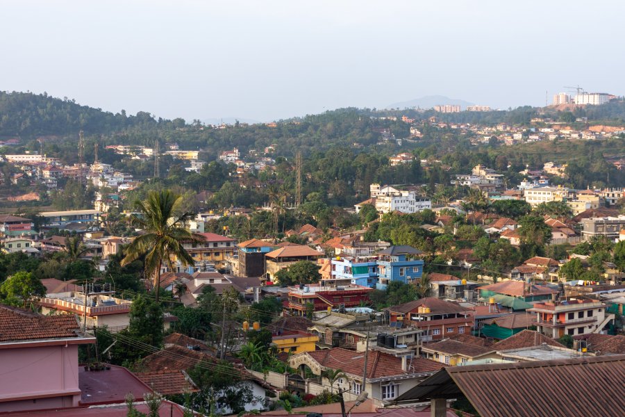 Ville de Madikeri, Coorg, Karnataka