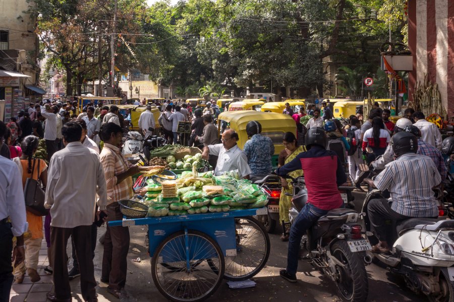 Quartier de Chickpet, Bangalore, Inde