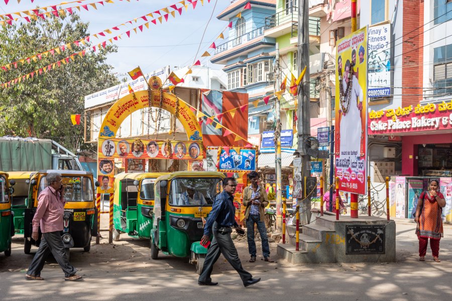 Rickshaws à Bangalore en Inde