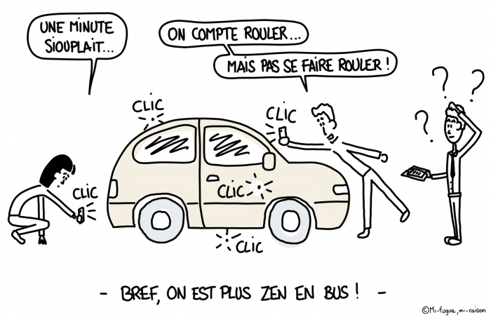 Dessin du lundi : Le stress de la voiture de location