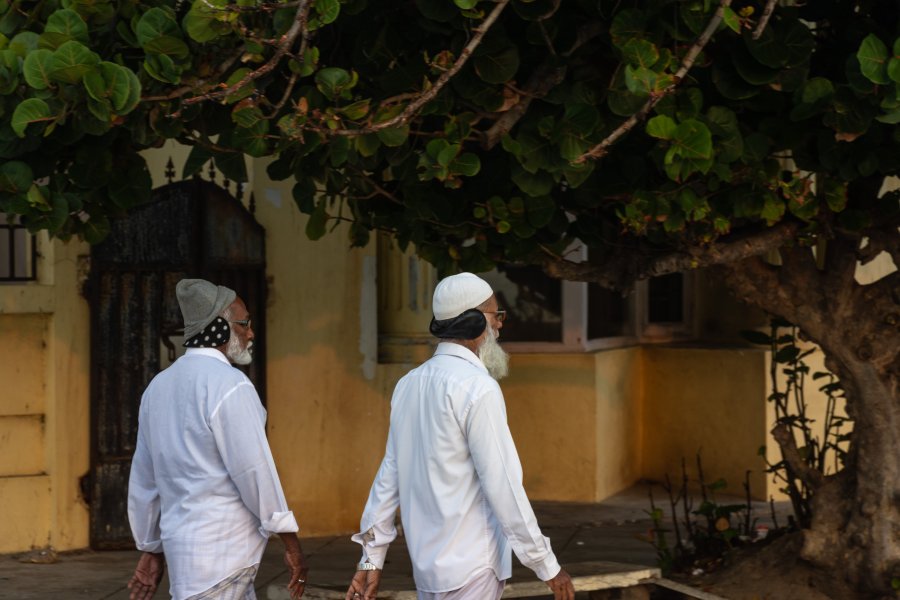 Marche rapide à Pondicherry, Inde