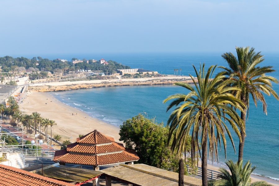 Plage du miracle à Tarragone, Espagne