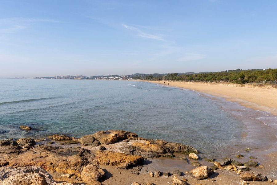 Plage à Tarragone, Costa Daurada, Espagne