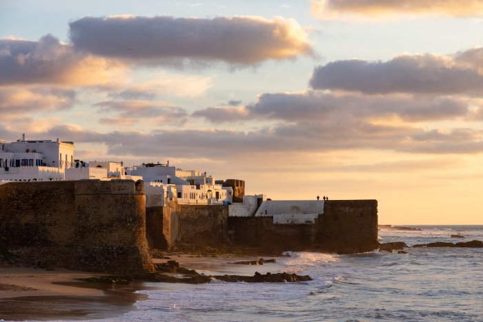 Coucher de soleil à Asilah, Maroc