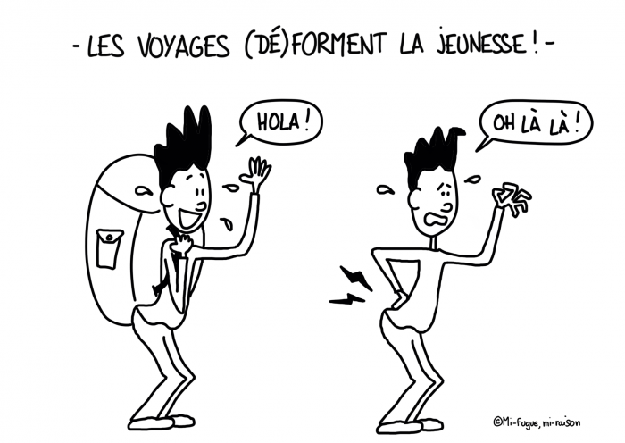 Dessin : les voyages déforment la jeunesse