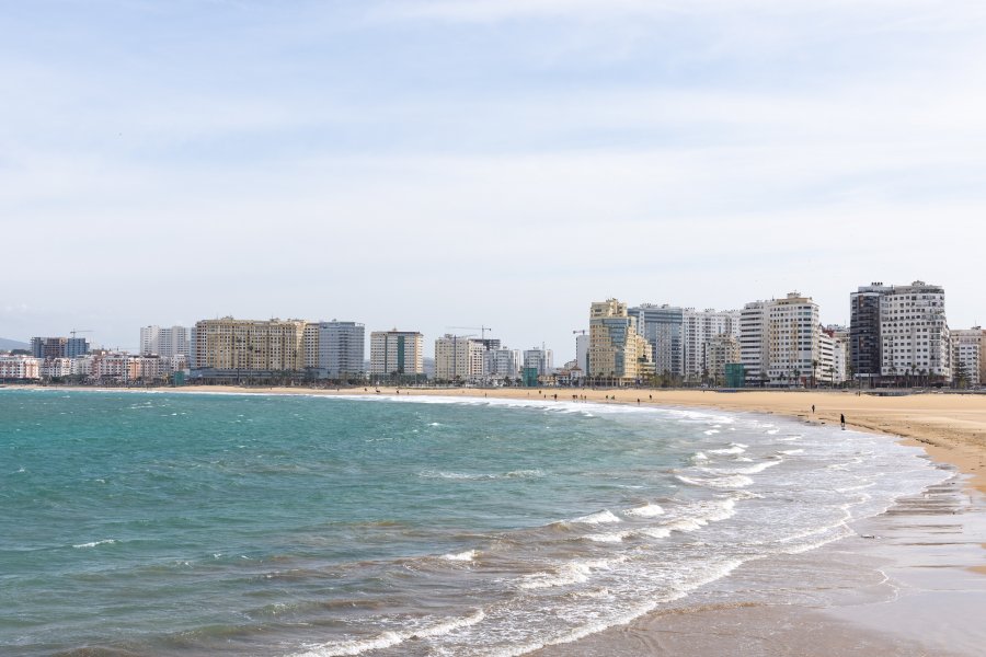 Plage de Tanger, Maroc