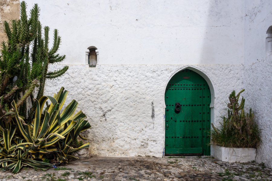Porte verte à Tanger, Maroc