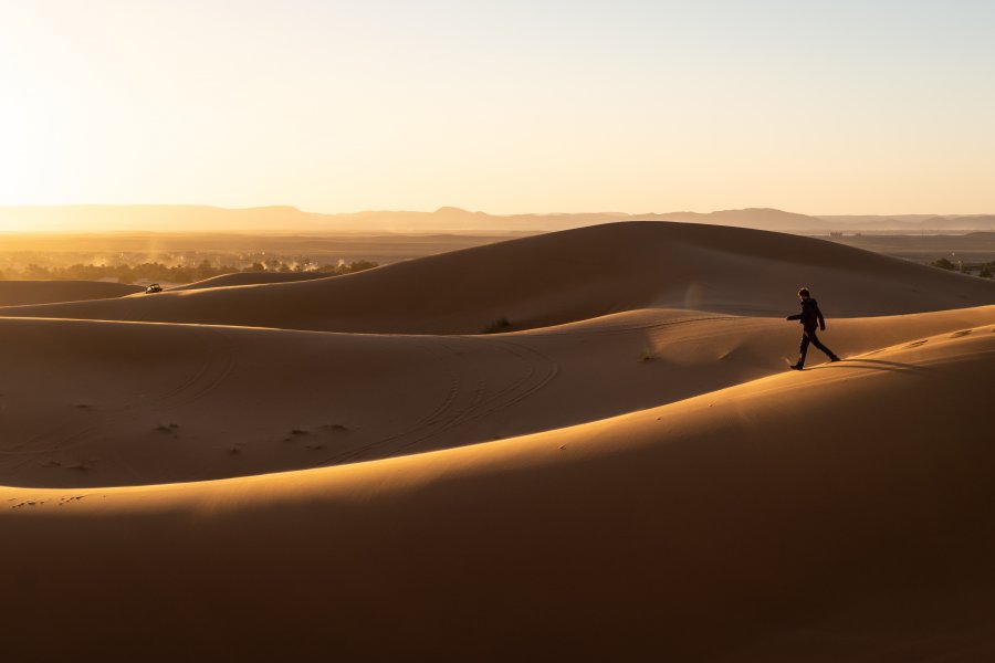 Balade dans les dunes de l'Erg Chebbi au Maroc